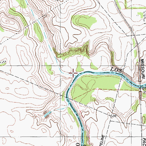 Topographic Map of Salado Creek, TX