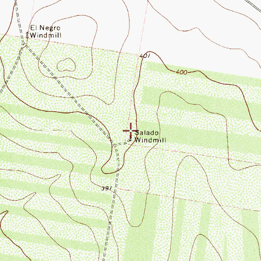 Topographic Map of Salado Windmill, TX