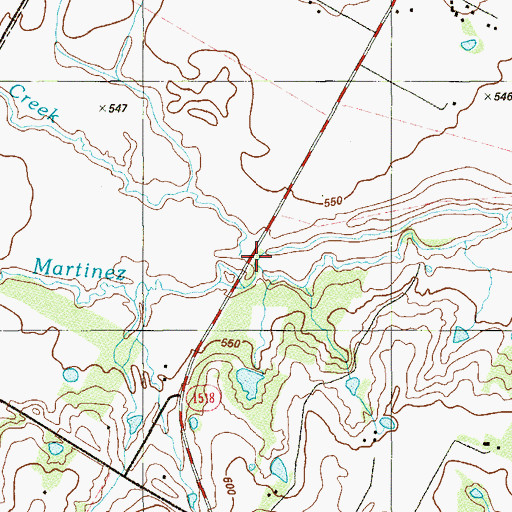 Topographic Map of Salitrillo Creek, TX
