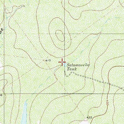 Topographic Map of Salmoneno Tank, TX