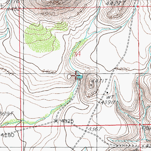 Topographic Map of Wells Tank, AZ