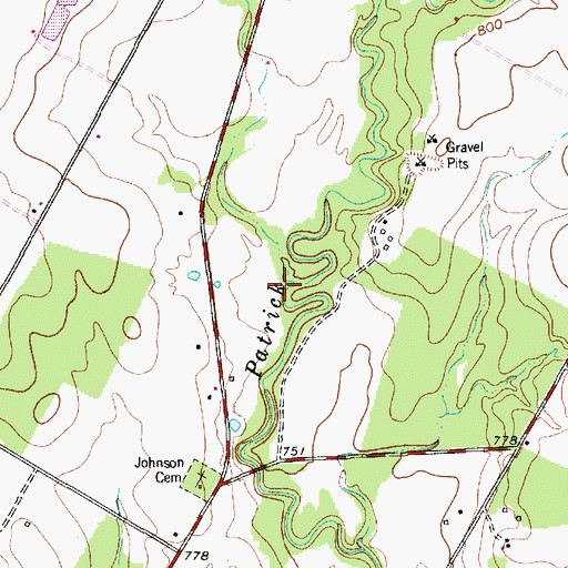 Topographic Map of Salt Branch, TX