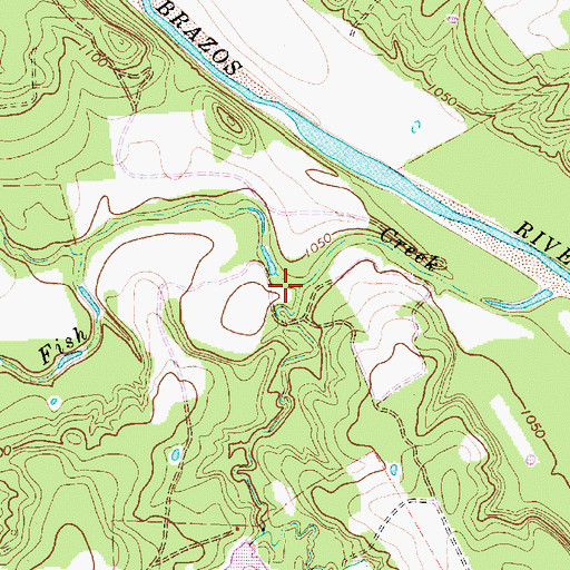 Topographic Map of Salt Branch, TX