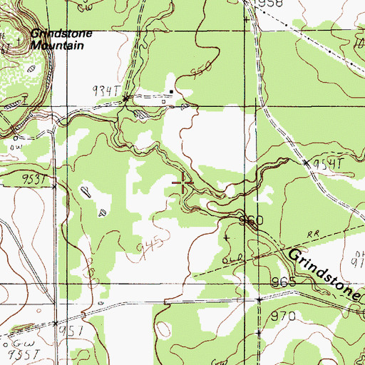 Topographic Map of Salt Branch, TX