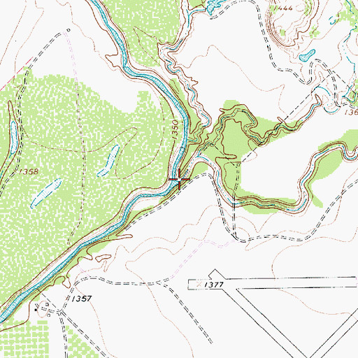 Topographic Map of Salt Creek, TX