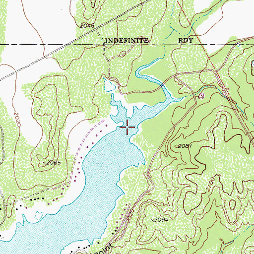 Topographic Map of Salt Creek, TX