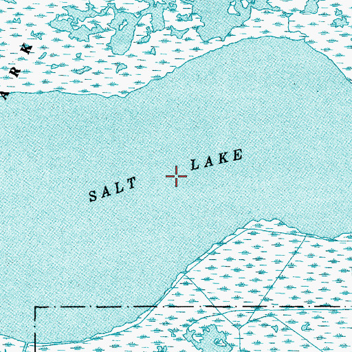 Topographic Map of Salt Lake, TX