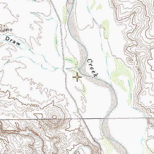 Topographic Map of Saltgrass Draw, TX