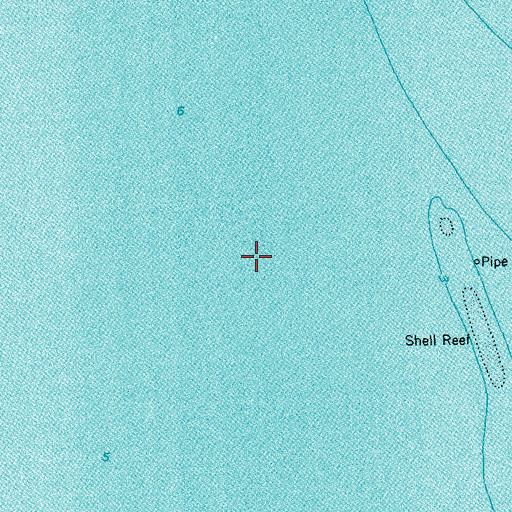 Topographic Map of San Antonio Bay, TX