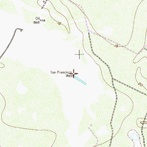 Topographic Map of San Francisco Well, TX