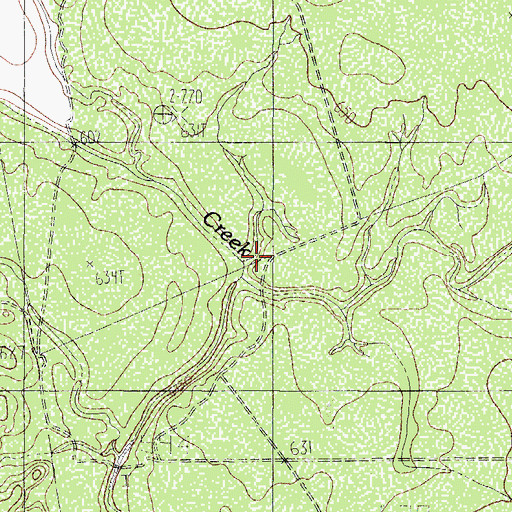 Topographic Map of San Pedro Creek, TX
