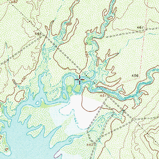 Topographic Map of San Ygnacio Creek, TX