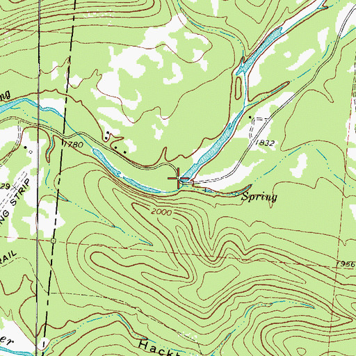 Topographic Map of Sanchez Draw, TX