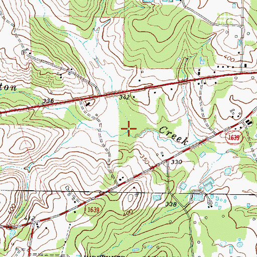 Topographic Map of Sandot Creek, TX