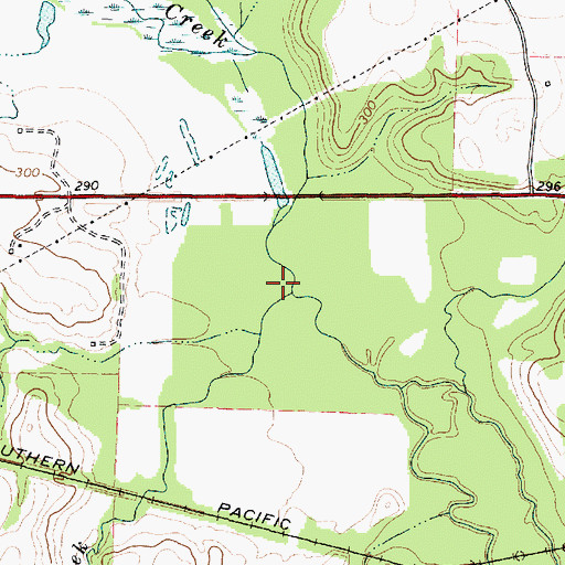 Topographic Map of Sandy Creek, TX