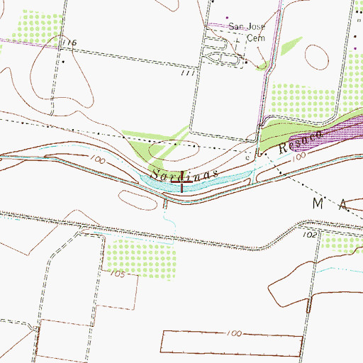 Topographic Map of Sardinas Resaca, TX