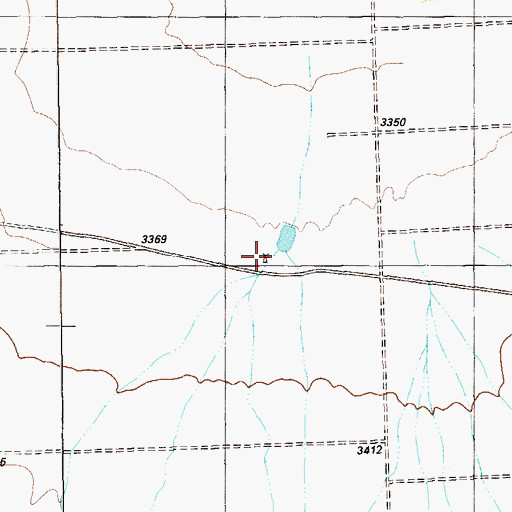 Topographic Map of Saucier Ranch, TX