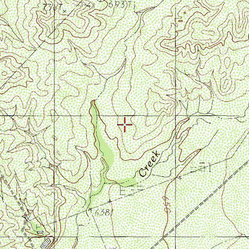 Topographic Map of Saul Ranch, TX