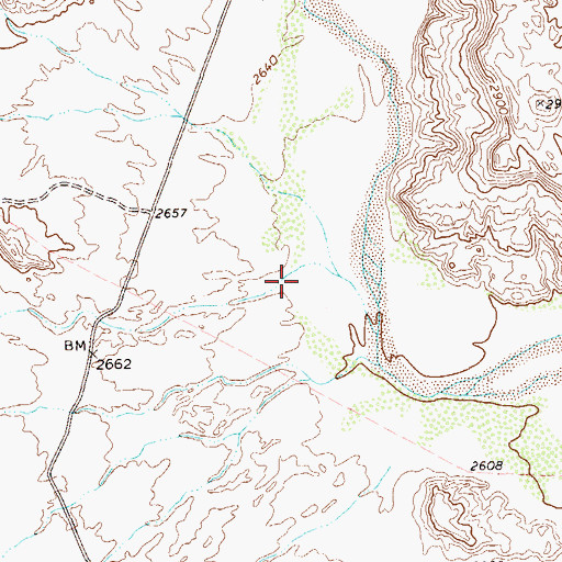 Topographic Map of Sawmill Canyon, TX