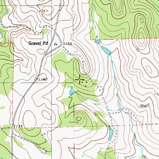 Topographic Map of Sawyer Ranch, TX