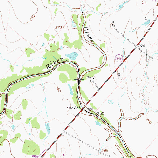 Topographic Map of Schweiner Creek, TX