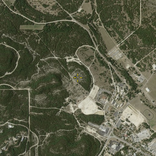 Aerial/Satellite Image of Second Division Hill, TX