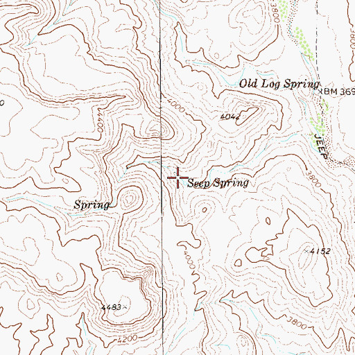 Topographic Map of Seep Spring, TX