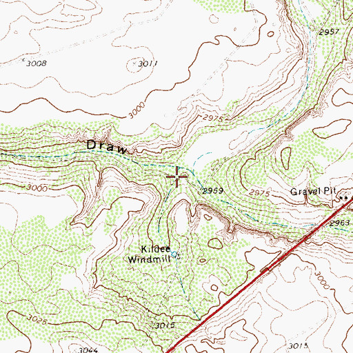 Topographic Map of Seminole Draw, TX