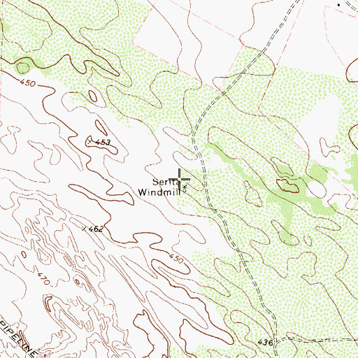 Topographic Map of Serita Windmill, TX