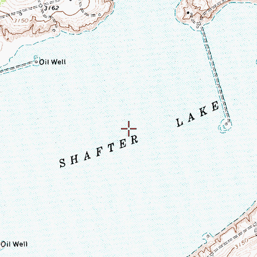 Topographic Map of Shafter Lake, TX