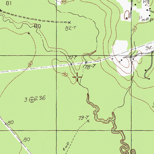 Topographic Map of Shinglemill Slough, TX