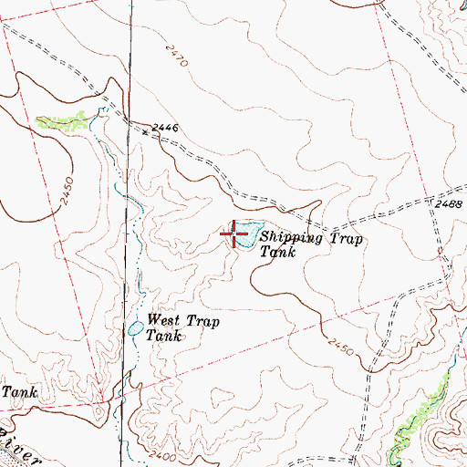 Topographic Map of Shipping Trap Tank, TX