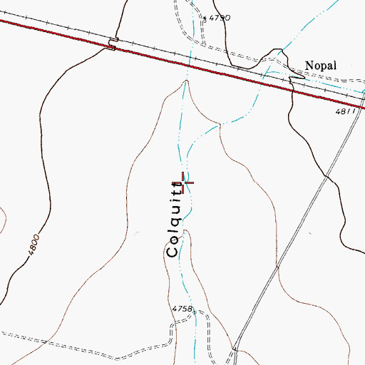 Topographic Map of Short Draw, TX