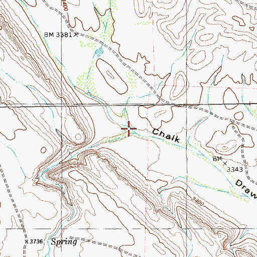 Topographic Map of Shular Canyon, TX