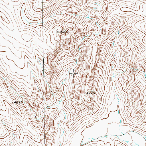 Topographic Map of Sierra del Carmen, TX