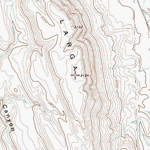 Topographic Map of Sierra Larga, TX