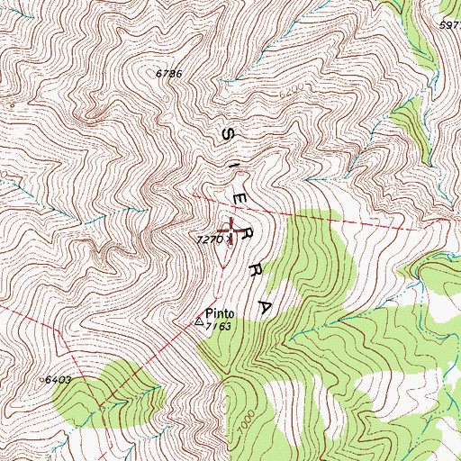 Topographic Map of Sierra Parda, TX