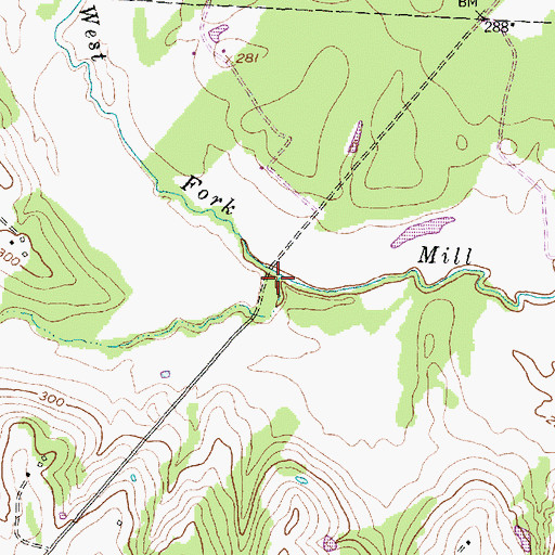Topographic Map of Skull Creek, TX