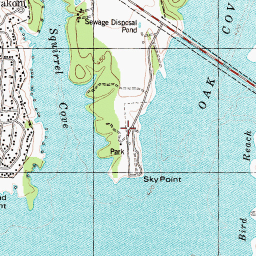 Topographic Map of Sky Point Park, TX