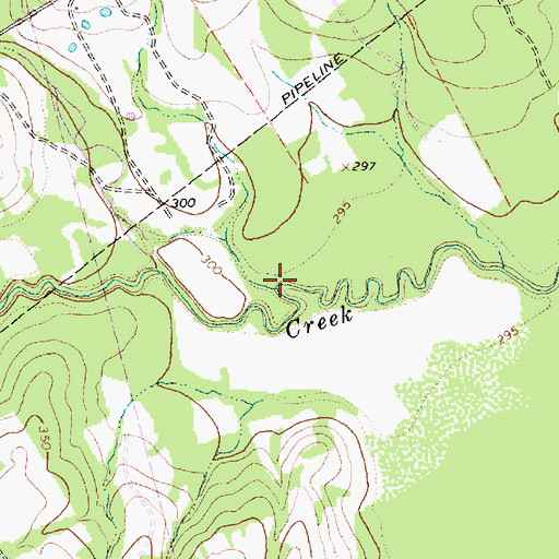 Topographic Map of Sloan Creek, TX