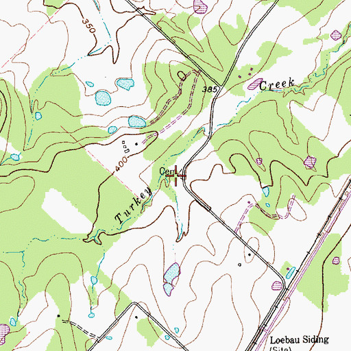 Topographic Map of Smith Chapel, TX