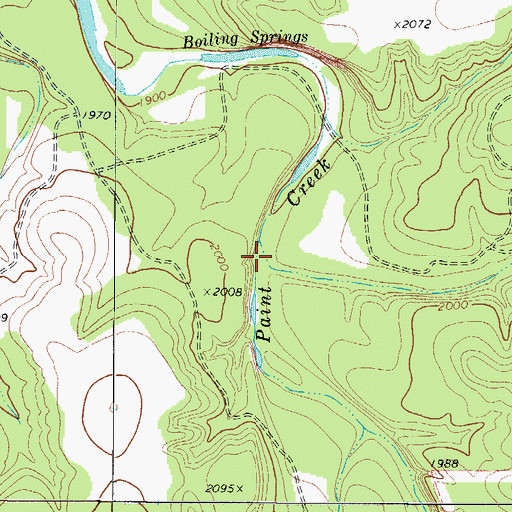 Topographic Map of Smith Hollow, TX