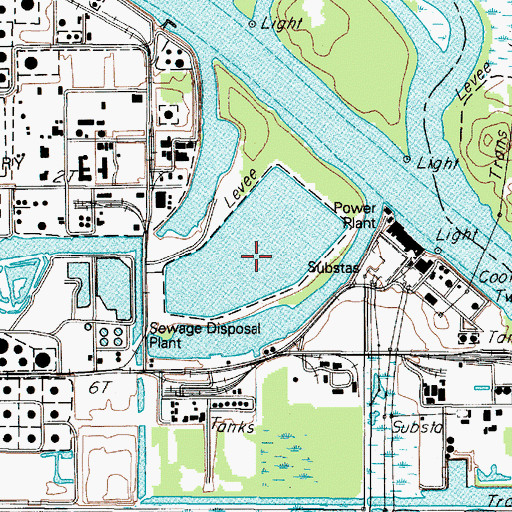 Topographic Map of Smith Island, TX