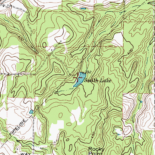 Topographic Map of Smith Lake, TX