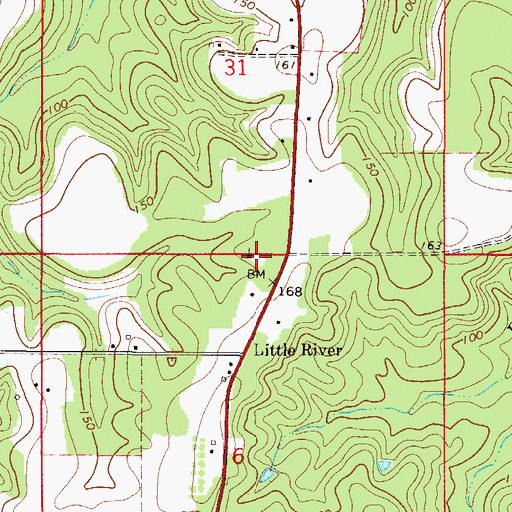 Topographic Map of Triumph Church, AL