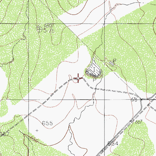 Topographic Map of Snakel Ranch, TX
