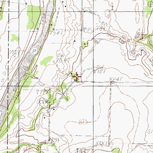 Topographic Map of Soda Springs Church, TX
