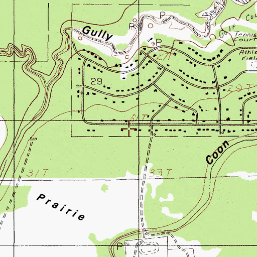 Topographic Map of Sour Lake Prairie, TX