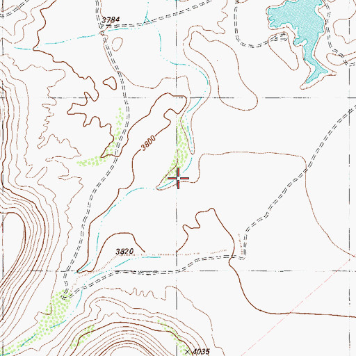 Topographic Map of South Canyon, TX