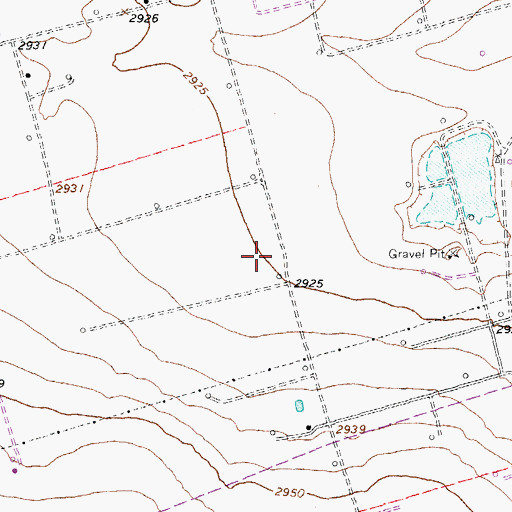 Topographic Map of South Cowden Oil Field, TX